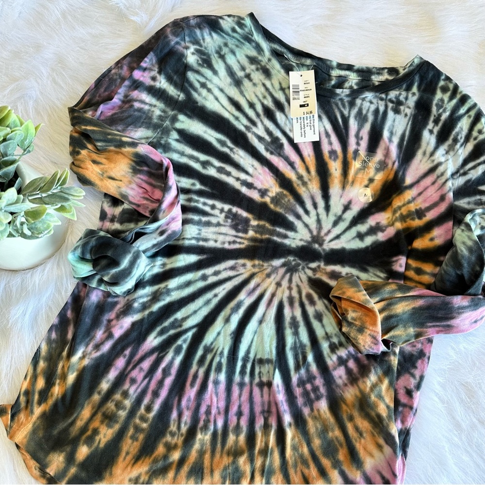 NWT Aeropostale Tie Dye Long Sleeve Shirt Size Medium